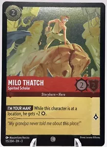 Milo Thatch 115/204 Kaltfolie Disney Lorcana: Into the Inklands Neuwertig - Bild 1 von 2