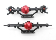 Full CNC Machined Alloy Front and Rear K44 AXLE For 1/10 Rc Crawler Cross RC4WD