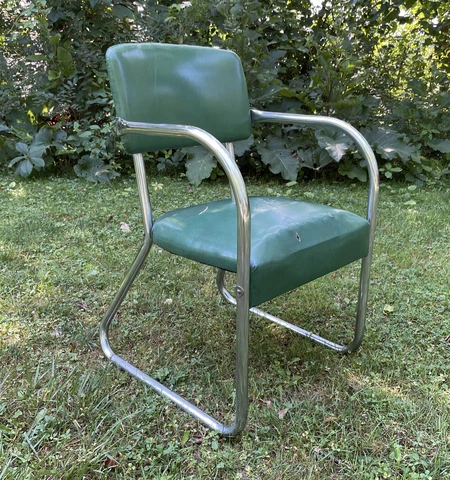 Vintage 1930s KEM Weber For Lloyd Mfg Co Chrome Chair Cover