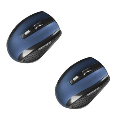 US 2 Pack 2.4GHz Wireless Optical Mouse with USB Nano Receiver for Laptop PC - Image 1 of 4