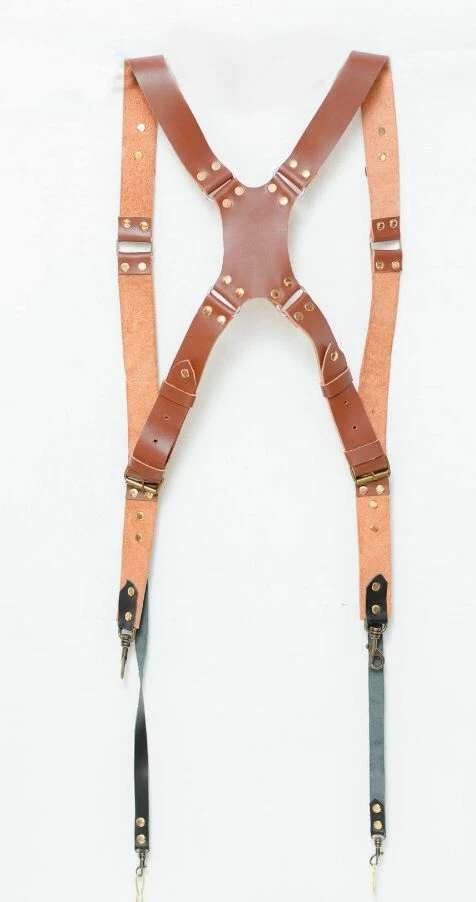 双肩皮革数码单反相机带 — 第 1/4 张图片