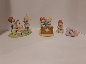 Vintage 1984 Cabbage Patch Kids fine porcelain figurines Lot Of 4 - Picture 1 of 10