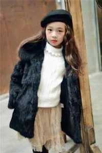 girl's  coat with  collar child kids jacket - Picture 1 of 8