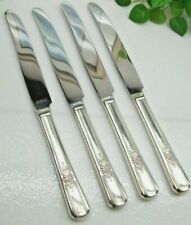 4  International Silver  Desire  Pattern Silverplate Dinner Knives 1940 ROGERS