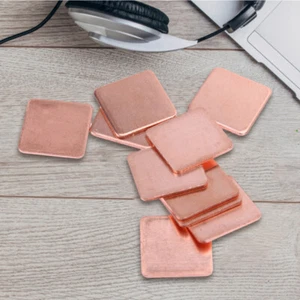10 pcs 15mmx15mm 0.5mm Heatsink Copper Shim Thermal Pads for Laptop UK - Bild 1 von 4