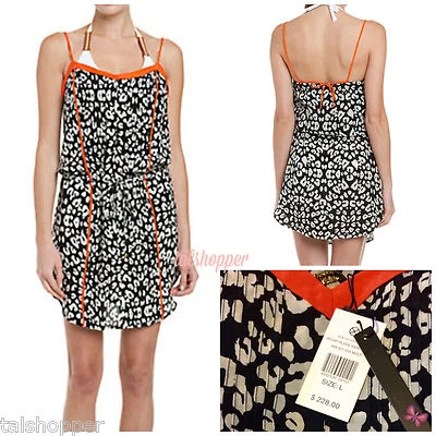 VIX Paula Hermanny Jaguar Valerie Dress Swimsuit BIKINI CoverUp NWT L $228 LARGE - Image 1 of 4