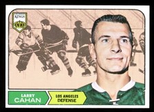 1968-69 TOPPS NHL HOCKEY #35 Larry Cahan NM-MT Los Angeles Kings Card