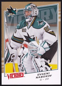 2008-09 Upper Deck Victory - Gold #34 Evgeni Nabokov - San Jose Sharks