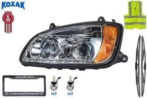 Chrome LED Headlight Driver Left Side for Kenworth T660 2008-2016+Accessories - Bild 1 von 9
