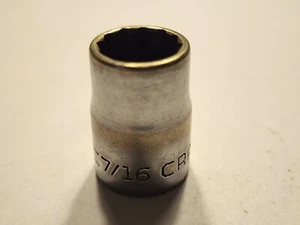 Craftsman USA 7/16" Socket 12 Point 3/8" Drive =V= Series - Picture 1 of 4