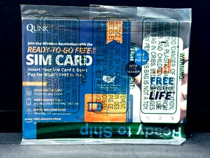 QLINK Wireless Cellular 4G LTE/5G Sim Card Kit Ready-To-Go Keep your Phone & # - Photo 1 sur 8