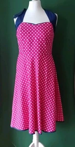 Lindy Bop 50s Star Print Halterneck Dress 14 - Picture 1 of 4