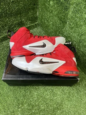 耐克 Penny 6 University 红色 10 749629–600 白色 黑色 — 第 1/4 张图片