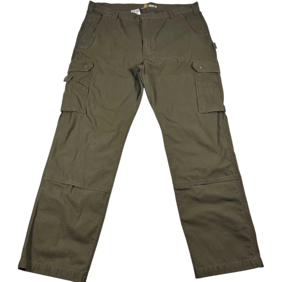 Carhartt Men's Brown Relaxed fit Straight Leg Carpenter Pants Size 42 x 34 - Image 1 of 4