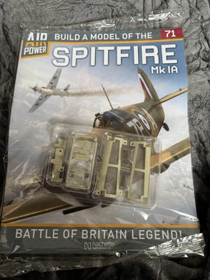 Issue 71- BUILD A MODEL OF THE SPITFIRE Mk 1A -HACHETTE - Brand new and sealed - Image 1 of 2
