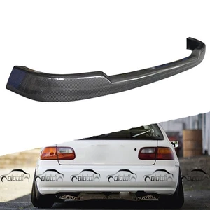 For Honda Civic EG6 1992-1995 3DR JDM Style Carbon Fiber Rear Bumper Lip Spoiler - Picture 1 of 17