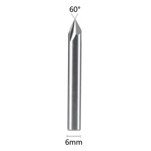 Cutter End Mills Aluminium Copper Bit Equipment 6mm shank 60 degree Practical - Picture 1 of 9