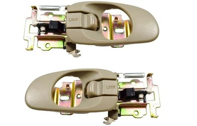 fits 1998 to 2001 Kia Sephia Interior Door Handle Left and Right Beige - Image 1 of 2