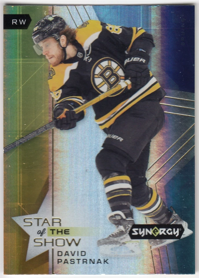 2021-22 Upper Deck Synergy Star Of The Show DAVID PASTRNAK #SOS-3 Boston Bruins - Image 1 of 1