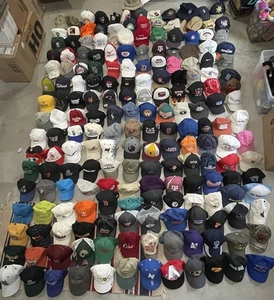 Huge Lot of 190+ Ball Caps & Hats Sports Specialties, New Era, Patagonia, Polo - Picture 1 of 24