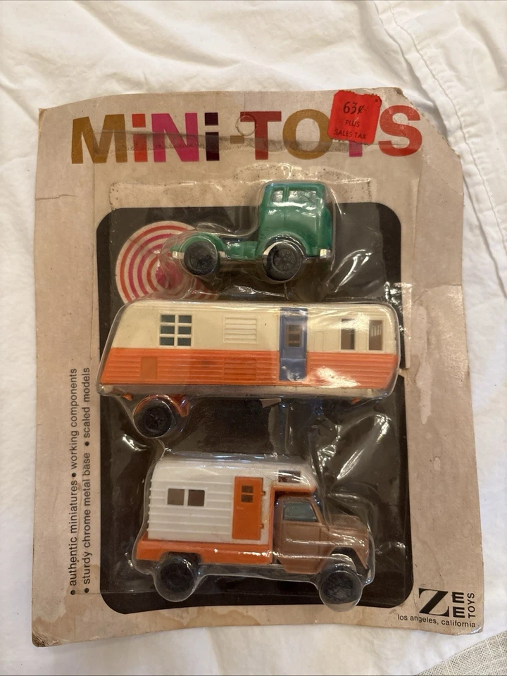 ¡Juego de mini camión y cámper Tots 1960 de colección raro de ZEE Toys! Nuevo nunca abierto Foto 1 de 1