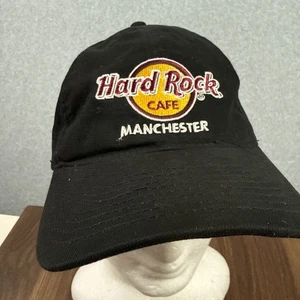Cappello berretto baseball Hard Rock Cafe Manchester England nero strapback papà - Foto 1 di 7