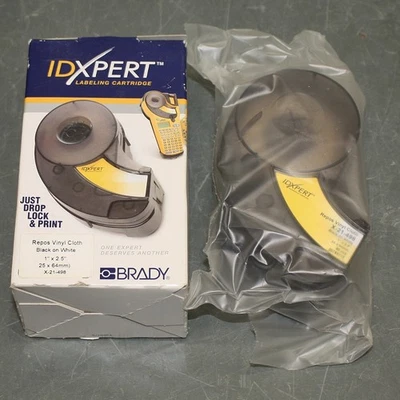 Brady IDXpert Precut Wire Label Roll X-21-498, 2-1/2" x 1", Vinyl, 6 to 1 AWG - Image 1 of 4