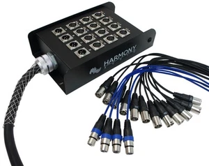 Harmony Audio HA-SB1625 XLR Snake Cable 16 Channel - 25 Feet (12 Send 4 Returns) - Picture 1 of 9