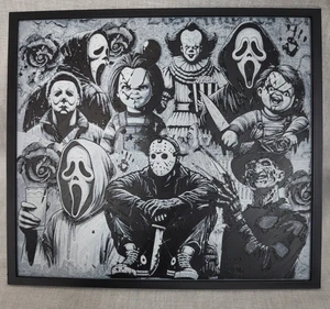 Horror Figuren Gruseliges 3D-gedrucktes strukturiertes Bild - Hueforge 8" x 7" Halloween - Bild 1 von 5