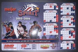 2005-06 SAGINAW SPIRIT OHL HOCKEY MAGNET SPIELPLAN AAA INS/MOBILE MEDICAL - Bild 1 von 1