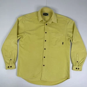 Vintage RM Williams Shirt Mens Moleskin Long Sleeve Button Up Size Medium Yellow - Foto 1 di 10
