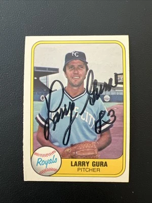 Vintage Authentic Signed Autographed Baseball Card Larry Gura - Image 1 of 2