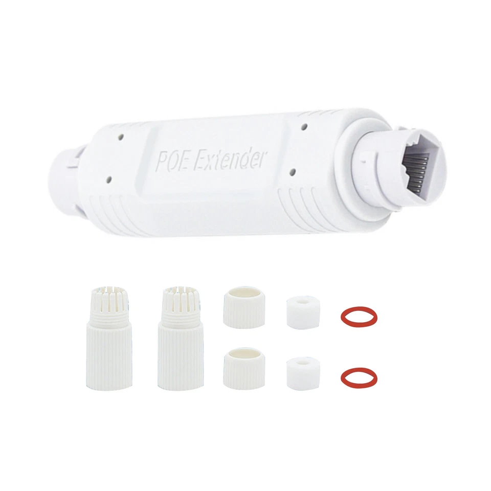 High Quality POE Repeater 100mbps Ip66 Waterproof IEEE802.3af/at RJ45 DC44-57V - Image 1 of 4