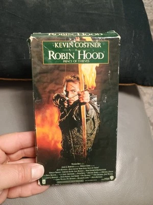 Kevin Costner Robin Hood VHS Tape. VHS Perfect Shape Box Little Dinged Up - Image 1 of 3