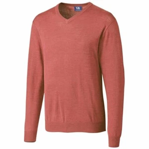 NWOT Mens 2XB 2X BIG V-Neck Cutter & Buck Merino Wool Acrylic Pullover Sweater - Picture 1 of 7