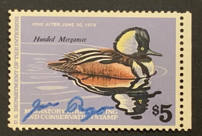 Travelstamps: 1978 US Duck Stamps Scott #RW45 Used Signed Original Gum - Image 1 of 4