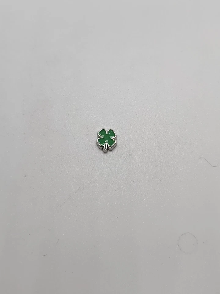 Dije flotante de trébol de 4 hojas #315 para tu medallón de búho de origami envío gratuito Foto 1 de 1