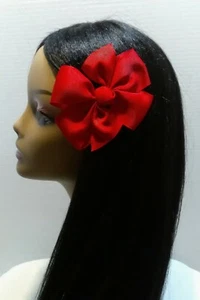5 pcs  red girl hair clip pin bow Barrette kids girl handmade 5pcs hair bow  RED - Picture 1 of 8