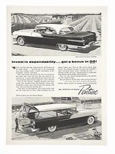 Pontiac car ad Catalina Star Chief vintage 1956 original advertisement