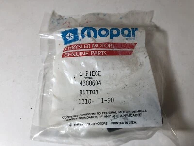 Nuevo de Lote Antiguo OEM Mopar 4380604 Cinturón de Seguridad Alivio de Tensión Botón Dodge Aries Reliant K Foto 1 de 4