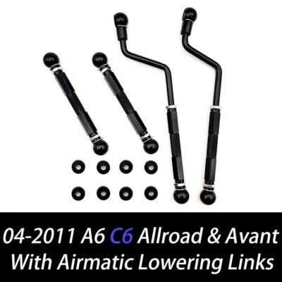 Kit de descenso de suspensión neumática ajustable para Audi A6 C6 Allroad S6 RS6 barras de eslabones Foto 1 de 4