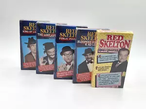 1995 Red Skelton Comedian Comedy Set of 5 VHS Tapes, King of Laughter - Picture 1 of 4