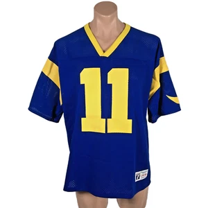 Vintage Logo 7 Los Angeles RAMS Jim Everett #11 Football Jersey Sz L 46-48 RARE - Picture 1 of 11