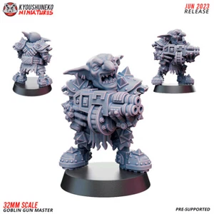Goblin Gun Master, Kyoushuneko Miniatures Sci-Fi Figure Tabletop Games Cyberpunk - Picture 1 of 1