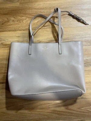 Bolso de Mano Kate Spade Karla Cityscape Gris Cuero Liso Seton Drive WKRU5670 NUEVO CON ETIQUETAS FS Foto 1 de 4