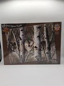 Rompecabezas Masterpieces Fleeting Glimpse David Wenzel Wolf Wolves 550 nuevo EE. UU. - Imagen 1 de 6