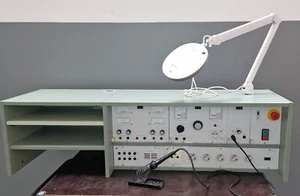 Elabo Elektroniker Laborplatz mit Netzteil, Regeltrafo, 140cm - Bild 1 von 8