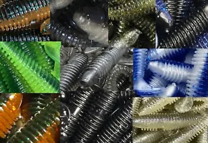 Señuelo de pesca de lubina de plástico suave acanalado estilo Keitech cola de paleta Swimbait 3,3" 20 - Imagen 1 de 32