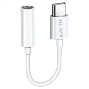 Adaptador USB C a AUX tipo C cable conector de 3,5 mm móvil audio música auriculares AUX - Imagen 1 de 7