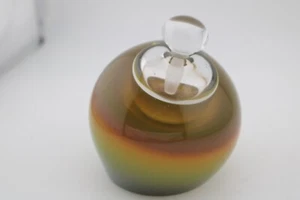 Buxton & Kutch Signed Pier Art Glass Slant Perfume Bottle NICE - Picture 1 of 7